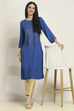 Black Viscose Rayon Printed Straight Kurta image number 6