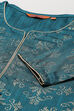 Teal Green LIVA A Line Kurta image number 1