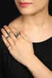 Silver Metal Ring Set Of 4 image number 0