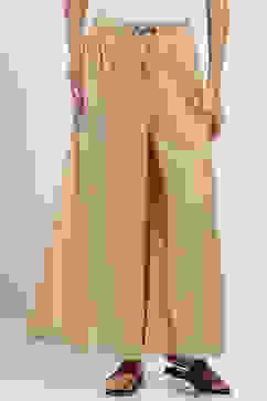 Gold-Toned Solid Flared Palazzos image number 5