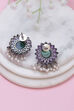 Green Pink Brass Drop & danglers image number 2