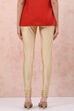 Gold Art Silk Churidar image number 4