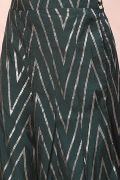 Green Art Silk Straight Suit Set image number 3