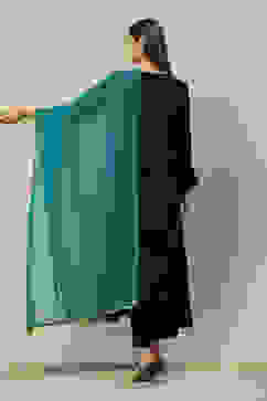 Green Polyester Printed Dupatta image number 2