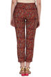 Maroon Cotton Flex Slim Pants image number 4