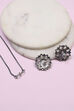 White Brass Necklace Set image number 2