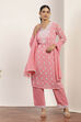 Pink Polyester Straight Suit Sets image number 0