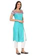 Blue Straight Viscose Rayon Kurta image number 3
