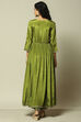 Green LIVA Kalidar Solid Kurta Palazzo Suit Set image number 5