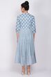 Grey Viscose Kalidar Dress image number 4