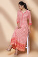 Peach Viscose Rayon Kalidar Dress image number 0