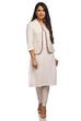 White Straight Viscose Rayon Jacket image number 5