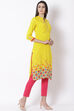 Yellow Viscose Kurta image number 4