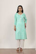 Blue Cotton Straight Kurtas image number 5