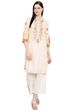 Peach Cotton Straight Kurta image number 0