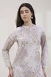 Yellow Printed Straight Kurta image number 1