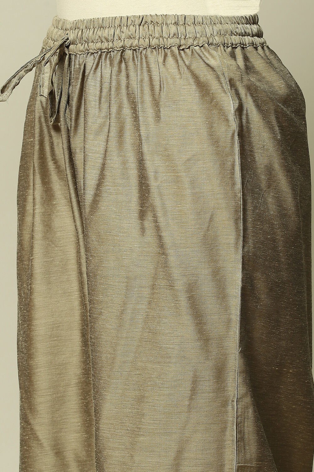 Ecru Viscose Straight Printed Kurta Palazzo Suit Set image number 2