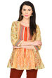 Orange Straight Polyester Indie Top image number 0