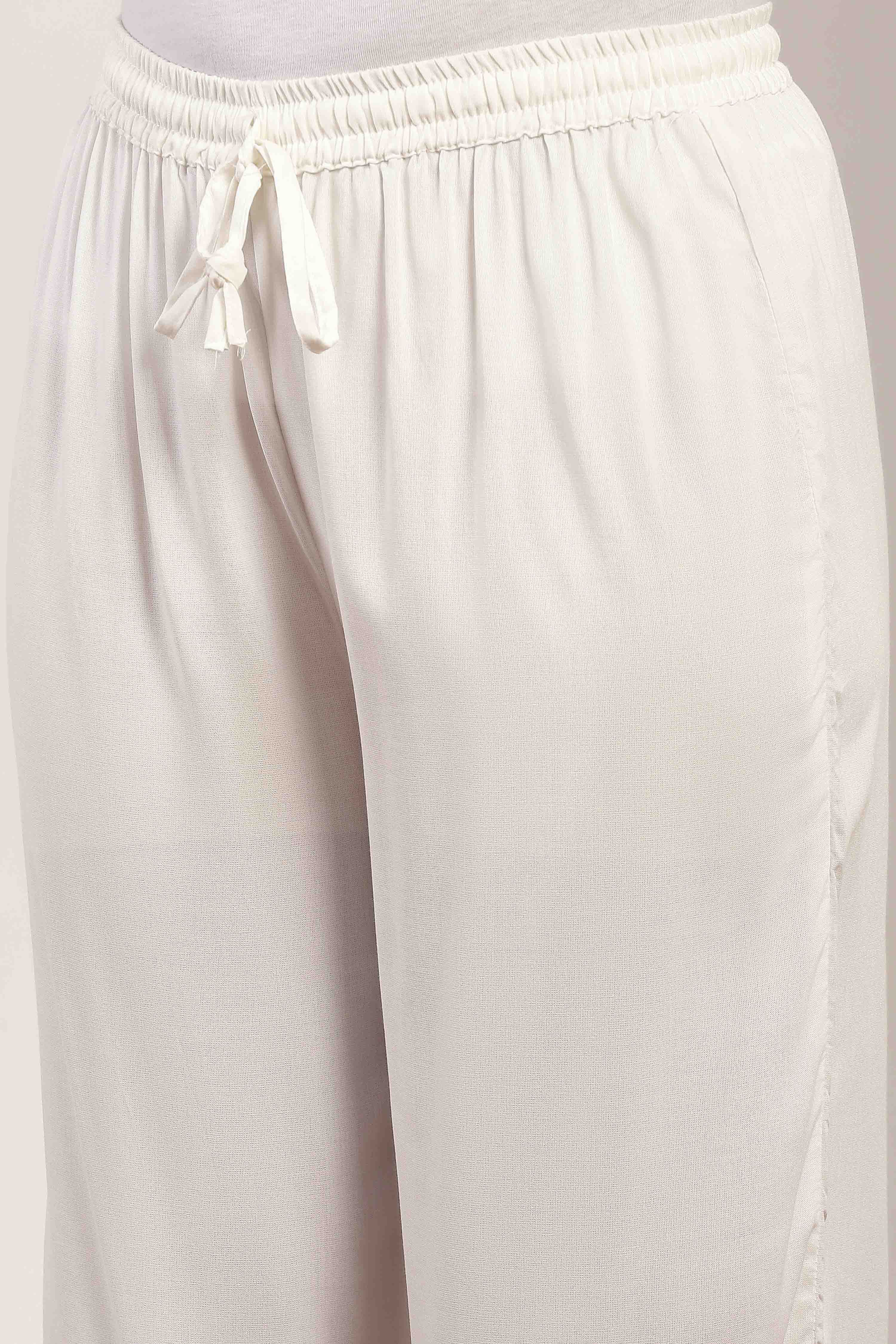 Pink  Straight Kurta Pants Set image number 2