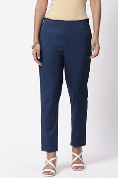 Indigo Solid Slim Pants image number 0