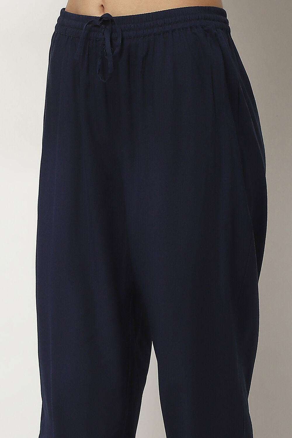 Indigo Viscose Rayon Gathered Set image number 2
