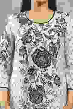 Off White Viscose Straight Kurta Pants Set image number 1