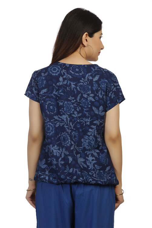 Indigo Short Top Viscose Indie Top image number 5