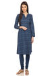 Indigo Straight Cotton Kurta image number 0