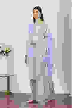 Blue Cotton Straight Suit Sets image number 3