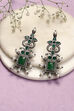 Green Brass Earrings image number 0