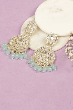 Light Blue Alloy Earrings image number 0