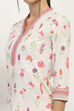 Off White Cotton Straight Kurta image number 1
