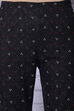 Black Viscose Straight Pants image number 1