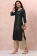 Phalsa LIVA Straight Kurta image number 5