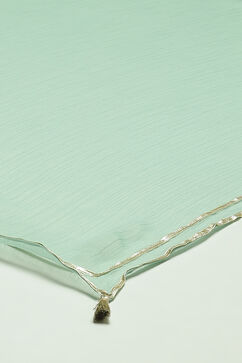 Light Blue Cotton Blend Woven Straight Kurta Suit Set image number 3