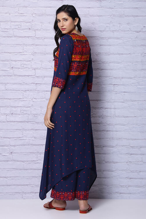 Indigo Viscose Kurta image number 6