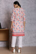 Orange Cotton And Cambric Straight Kurta image number 5