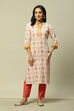 Green LIVA Straight Printed Kurta image number 0