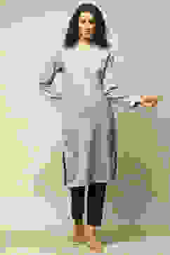 Green Acrylic Printed Kurta image number 0