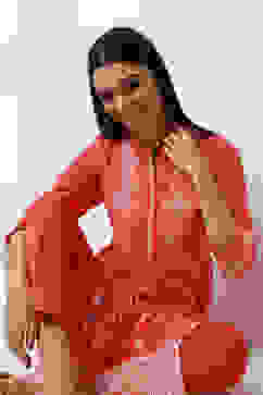 Coral Printed Straight Kurta image number 6