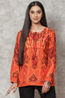 Orange Viscose Rayon Short Top image number 0