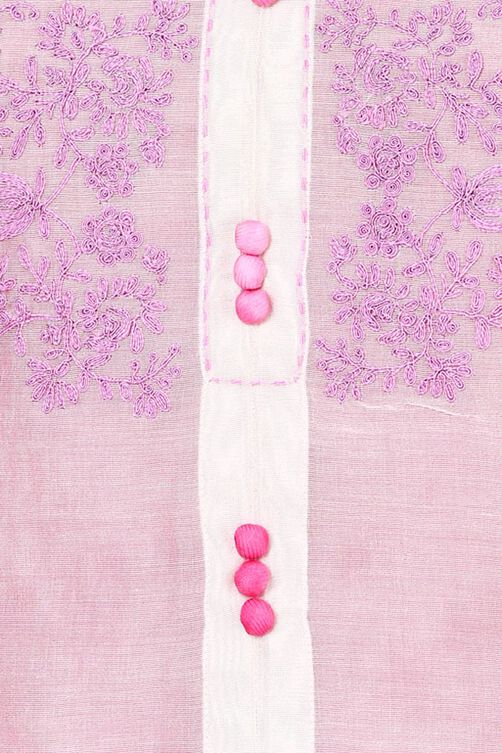 Off White Straight Poly Cotton Kurta image number 1