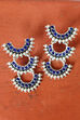 Blue Metal Brass Earring image number 1