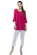 Pink Short top Viscose Indie Top image number 4
