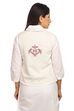 White Straight Viscose Rayon Jacket image number 4