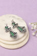 Apple Green Oxidised Alloy Earrings image number 2