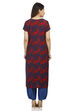 Indigo Straight Viscose Rayon Kurta image number 4