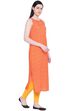 Coral Viscose Straight Kurta image number 3