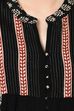 Rangriti Black Asymmetric Viscose Indie Top image number 5