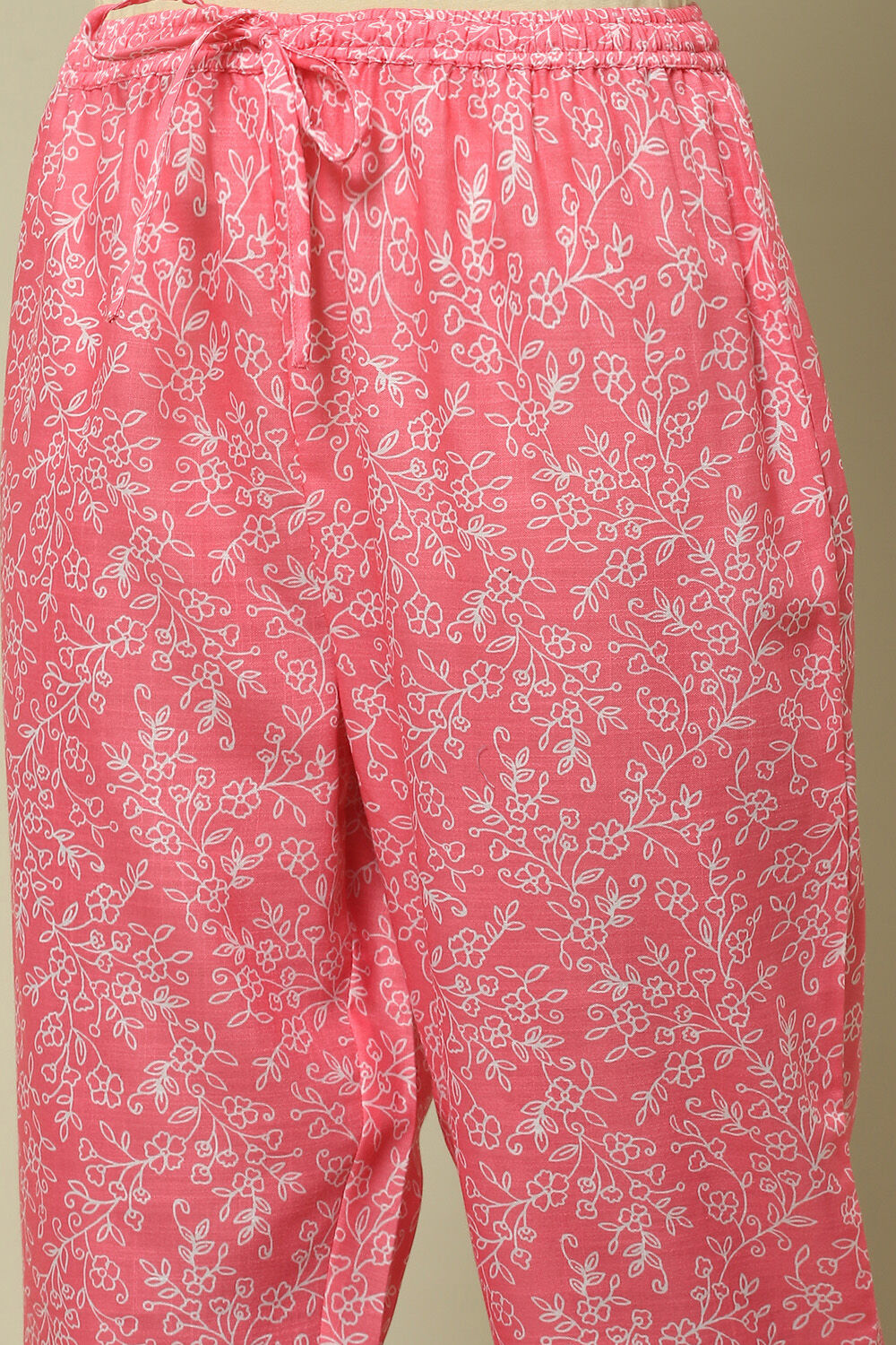 Orange Pink Ombre Printed Straight Kurta Set image number 2